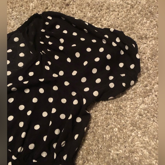 PENN. Polka Dot Peplum Blouse - Picture 6 of 8